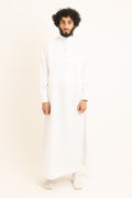 Saudi Clear White Thobe (with Cuff)