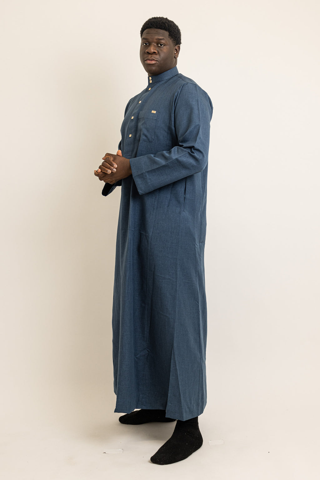 Saudi Deep Blue Thobe
