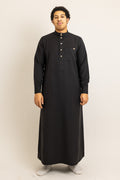 Saudi Black Thobe (with Cuff)