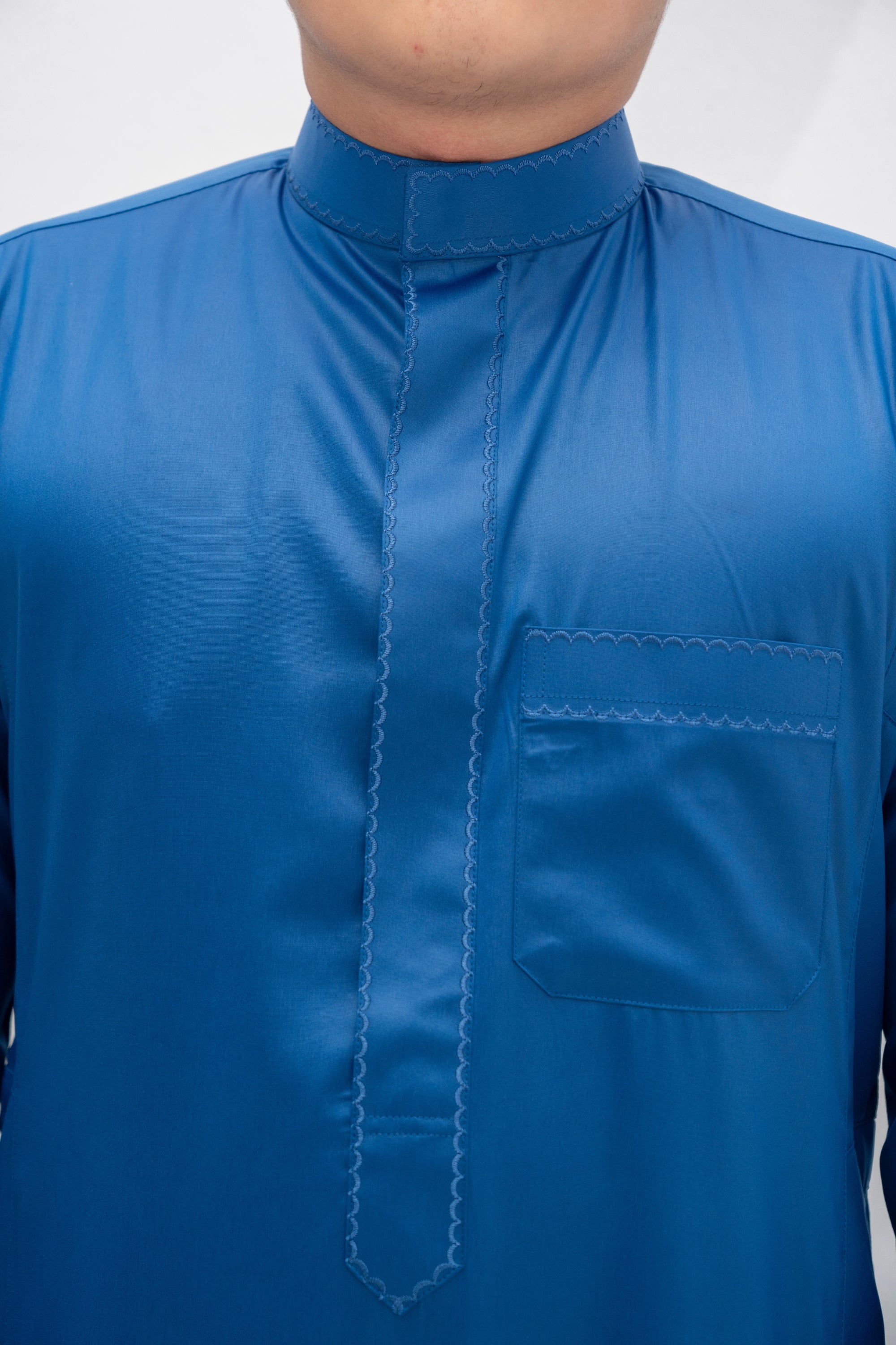 Kuwaiti Royal Blue Thobe