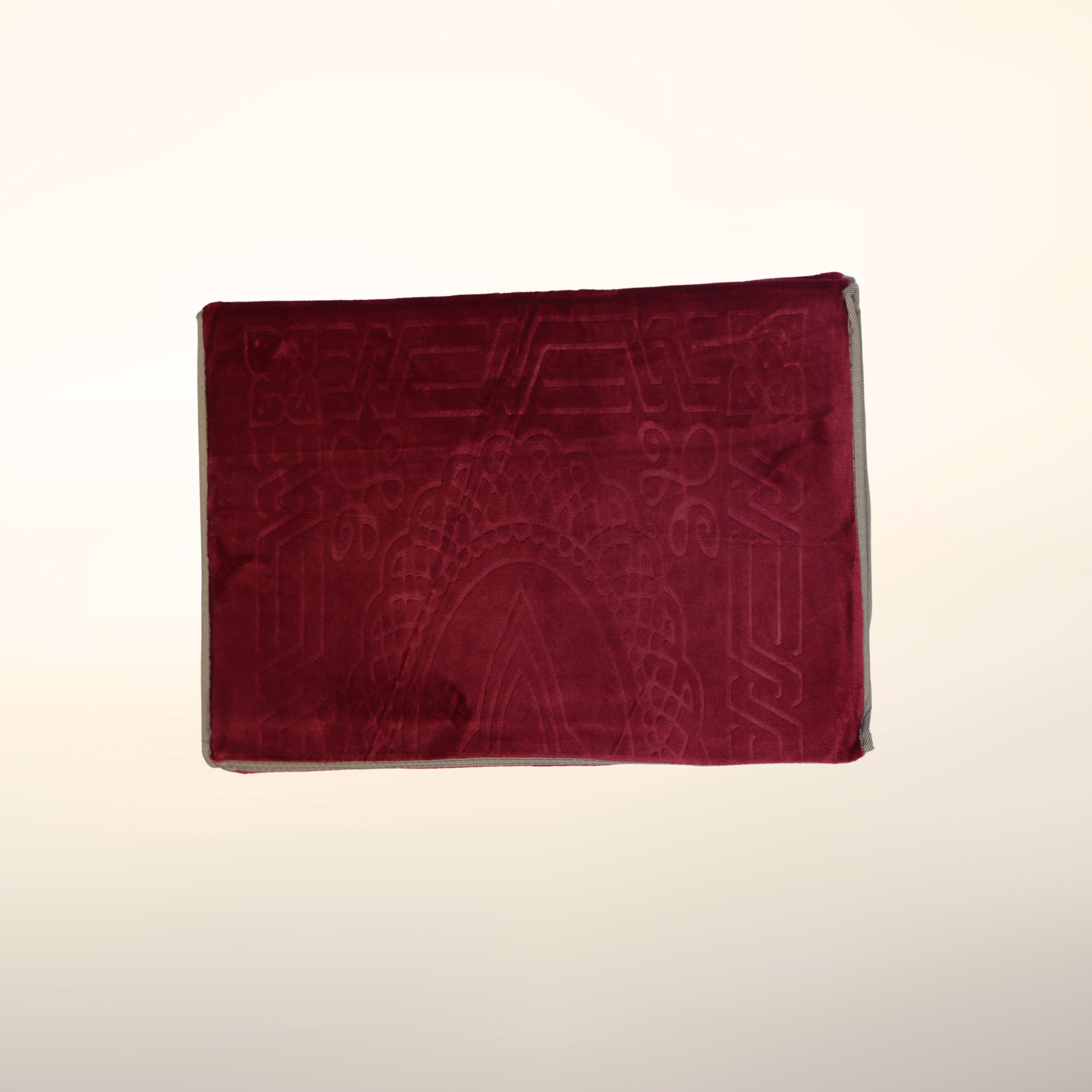 Foldable Red Prayer Mat with Back-rest