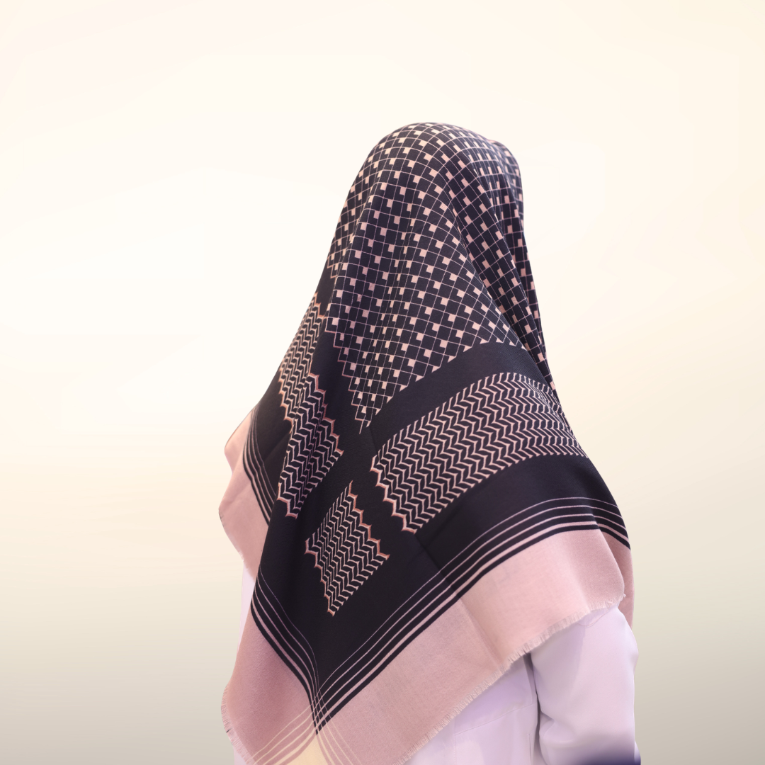 Pink Palestinian Scarf Shemagh