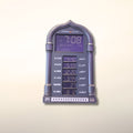 Large Prayer Time Adhan Clock - Black/Gray
