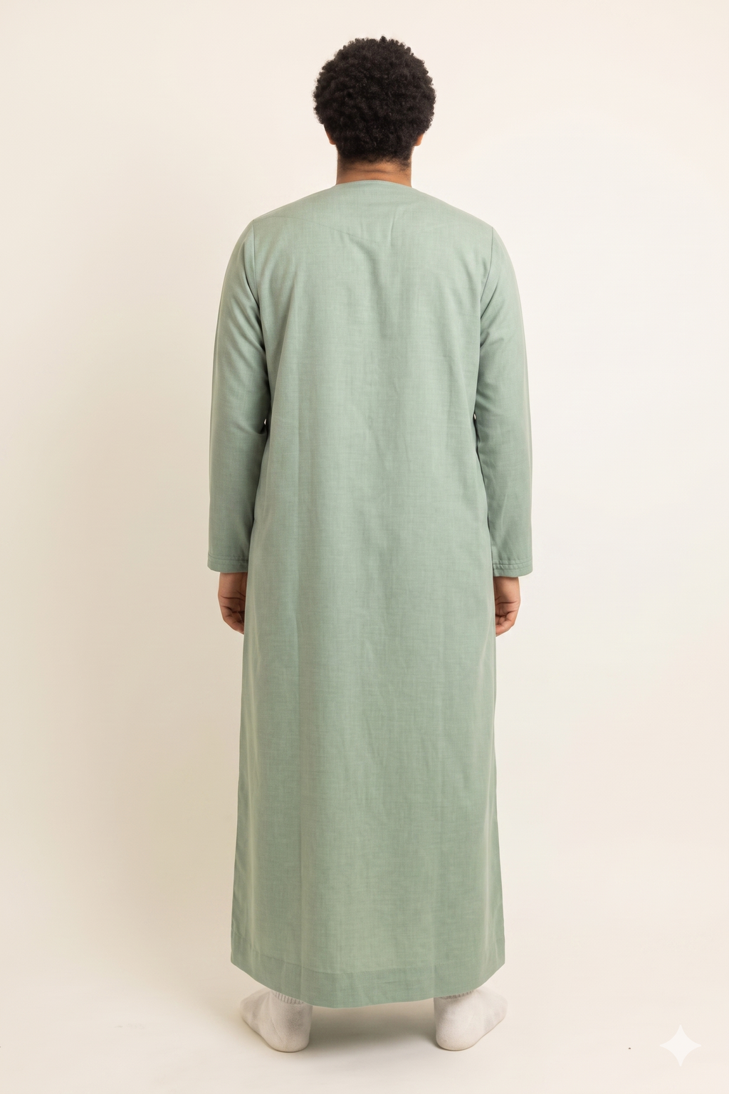 Emirati Matcha Green Thobe with Tassel