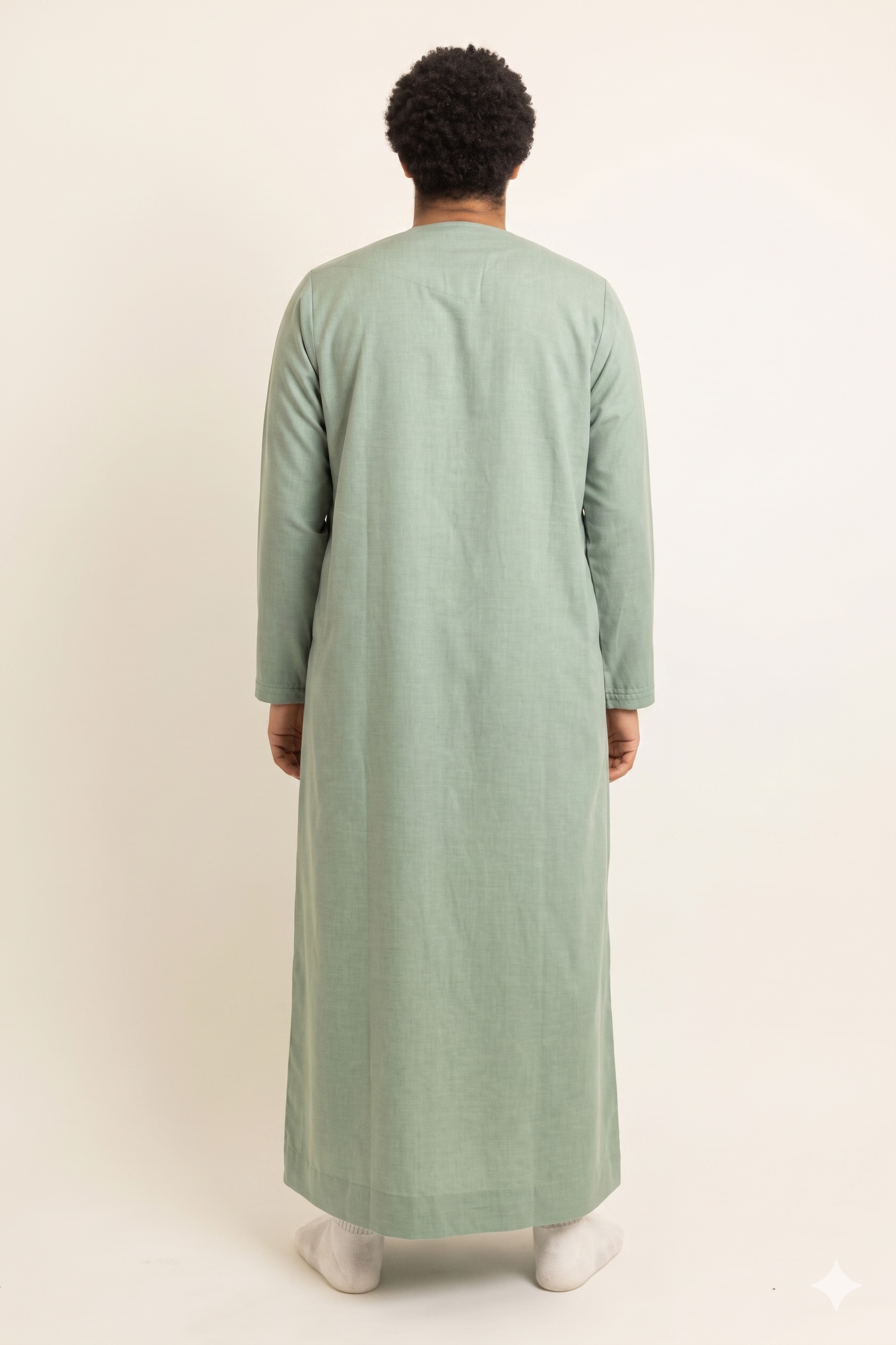 Emirati Matcha Green Thobe with Tassel