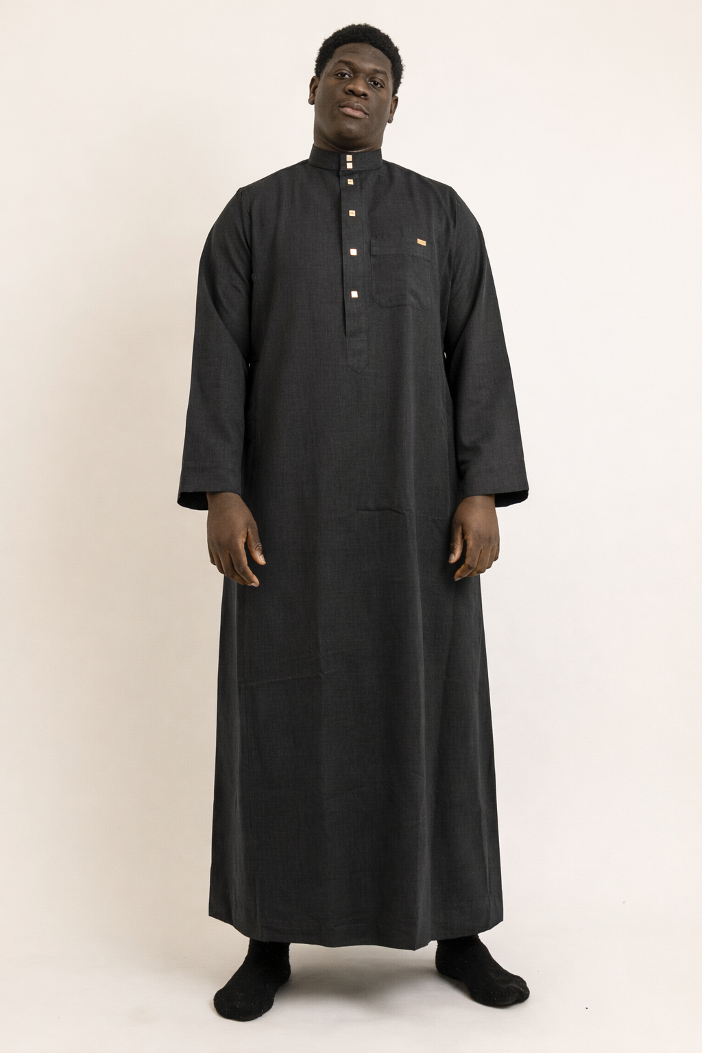 Saudi Charcoal Grey Thobe (no Cuff)