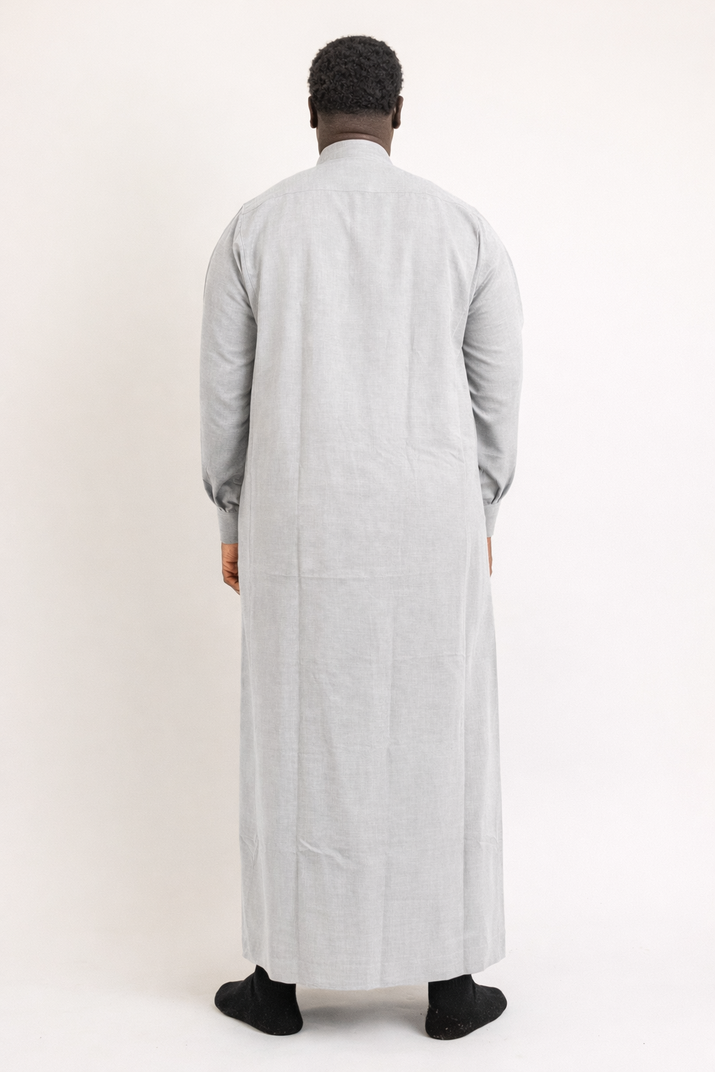 Saudi Light Grey Thobe (no Cuff)